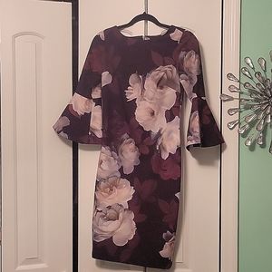 Calvin Klein Floral Dress Size 2